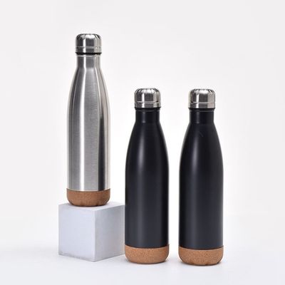 掃除用瓶 熱水器 500ml ステンレス水瓶 コルク底付き