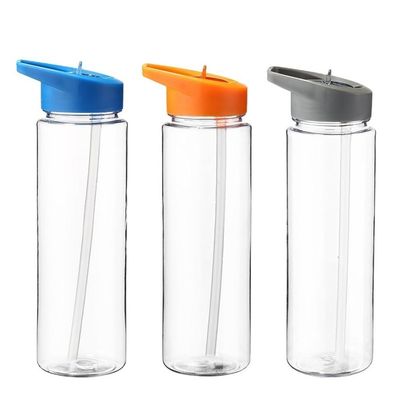 750ml 透明プラスチック スポーツ 旅行 水瓶 沸騰水 透明