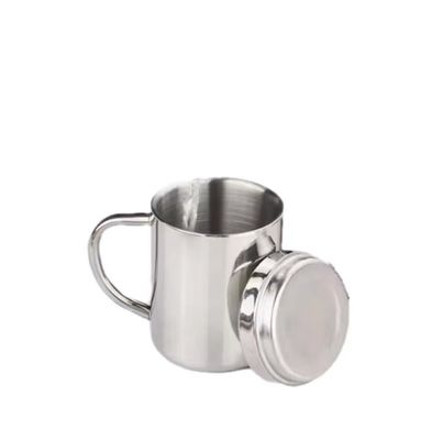 カスタマイズ可能な304ステンレスステール水瓶 ハンドルと蓋付き 210ml/300ml/400ml 直