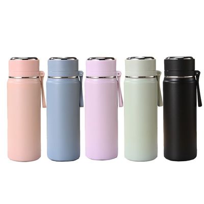 掃除 500ml 600ml ダブルウォールステンレス スポーツ飲料水 ボトル 蓋付き