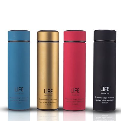 スタッドジム用 500ml ステンレスステール ダブル層ゴムコーティング サーモス真空瓶