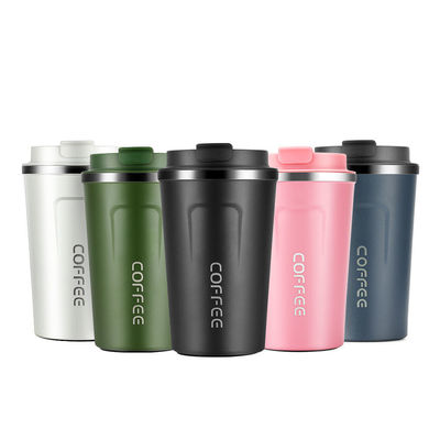 LID 12/17オンス ダブルウォール 18/8 サーモス カフェ 掃除 隔熱 旅行 ステンレス コーヒー カップ