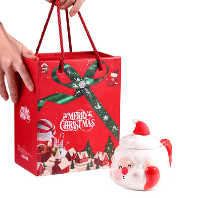 クリスマス カスタム ノルディック セラミック カフェカップ 400ml 容量 サンタクロースデザイン