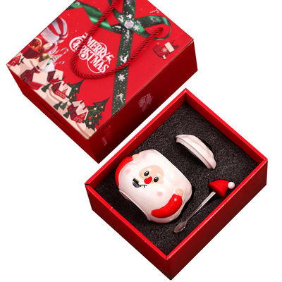 クリスマス カスタム ノルディック セラミック カフェカップ 400ml 容量 サンタクロースデザイン