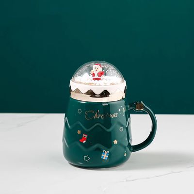 2024年 クリスマスのスノーボール セラミックカップ ギフトセット すべてのアクセサリーと可愛いカップ