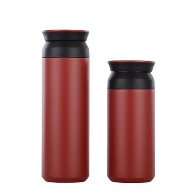 蓋とハンドル 350ml/500ml容量を持つダブルウォールステンレスステールタンブラーカップ