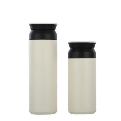 蓋とハンドル 350ml/500ml容量を持つダブルウォールステンレスステールタンブラーカップ