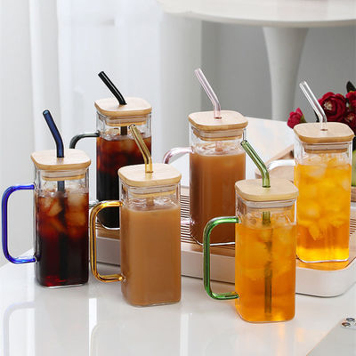 400ml グラスボトル カスタム ロゴ 漏れ防止 汁 牛乳 コーヒー カップ