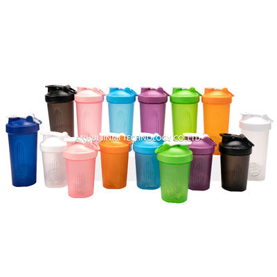 600ml フィットネス プラスチック ブラック ジム ブレンダー シャイカー カップ スポーツ 水漏れ防止 デザイン