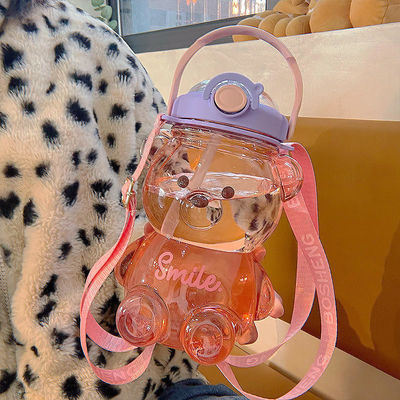 日常 生活 家 かわいい デザイン スタイル BPA 無料 ストローとハンドル付きの屋外用水瓶