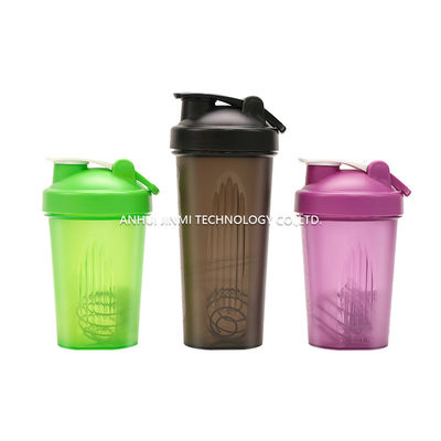 600ml フィットネス プラスチック ブラック ジム ブレンダー シャイカー カップ スポーツ 水漏れ防止 デザイン