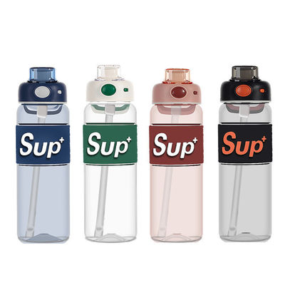 耐腐蝕コーティング 650ml 780ml 大容量の水カップ ストローと蓋付き