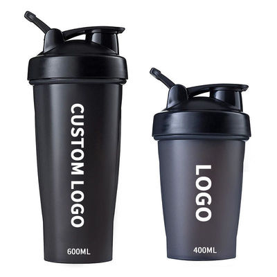 400ml フィットネス プラスチック ブラック ジム ブレンダー シェーカー カップ タンパク質 シェーカー ボトル 汎用用用