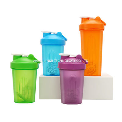 600ml カスタムロゴとカラー フィットネス 直接飲めるプラスチックジムブレンダーシェーカーカップ