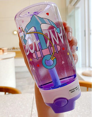 カスタム・ロゴとストローの付いた防腐プラスチック製の赤ちゃん用飲料水瓶