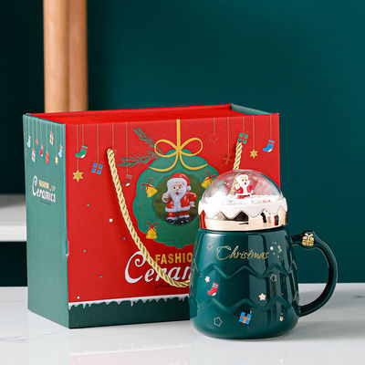 トップセール セラミック クリスマスカップ ギフトボックス セット オーダーメイド ロゴ クリスマス ギフト セット