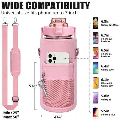 プラスチック製の水瓶 収納用袖 動機付け用ストロー タイムマーカー 2000ml ボトル