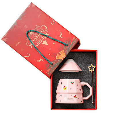 クリスマスプレゼント セラミックコーヒーカップカップ ハンドグリップとセラミック素材とギフトボックス
