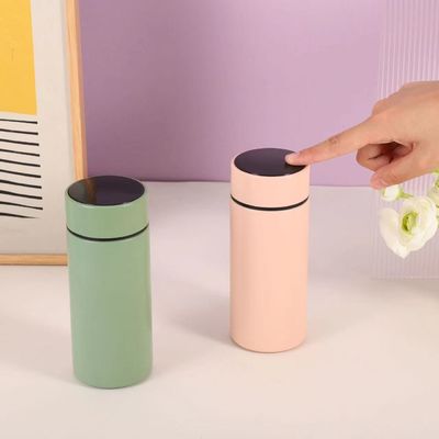 350ML 普通のステンレス鋼 スマート水瓶 温度表示と再利用可能