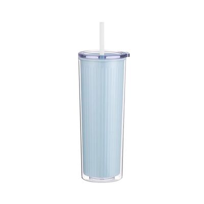 24オンス 環境に優しい カラフルなプラスチック アクリル水瓶 ダブルウォール タンブラーカップ