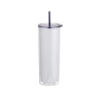 24オンス 環境に優しい カラフルなプラスチック アクリル水瓶 ダブルウォール タンブラーカップ
