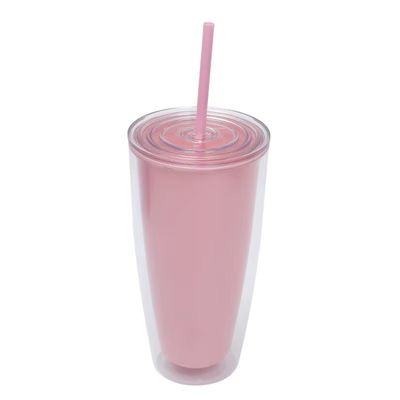 直接飲める 750mlの水瓶 蓋とストローのコーヒーカップ