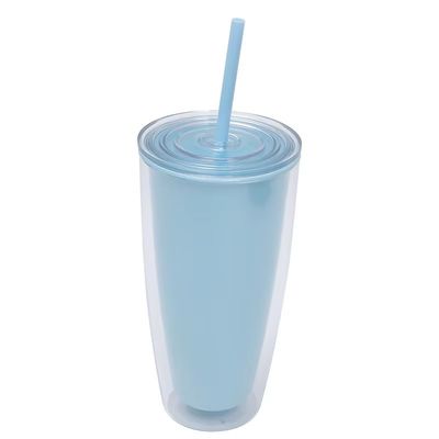 直接飲める 750mlの水瓶 蓋とストローのコーヒーカップ