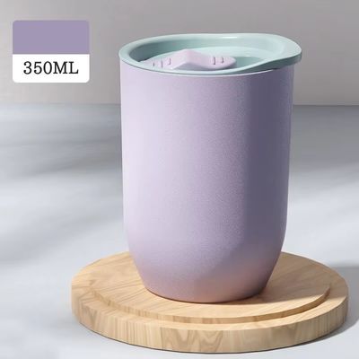 12オンス 環境に優しいAS プラスチックコーヒーカップ ストローの現代デザインアクセサリー