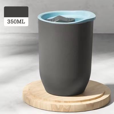 12オンス 環境に優しいAS プラスチックコーヒーカップ ストローの現代デザインアクセサリー