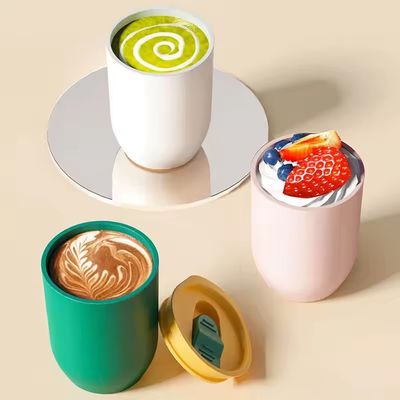 12オンス 環境に優しいAS プラスチックコーヒーカップ ストローの現代デザインアクセサリー