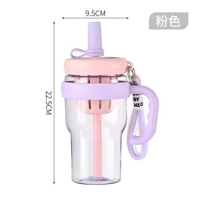 680ml プラスチックのボトル キャンピング旅行の成人向けのポータブル 屋外旅行用ジュースボトル