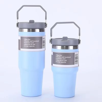 スタッドレスタイヤコーヒータンブラー ハンドル オーダーメイドロゴタンブラー 20オンス 30オンス 1点