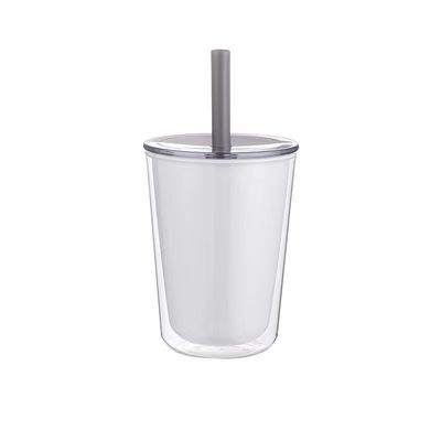 直接飲める 壁が2つある プラスチック製の水瓶 容量が大きい 蓋付きの飲料カップ