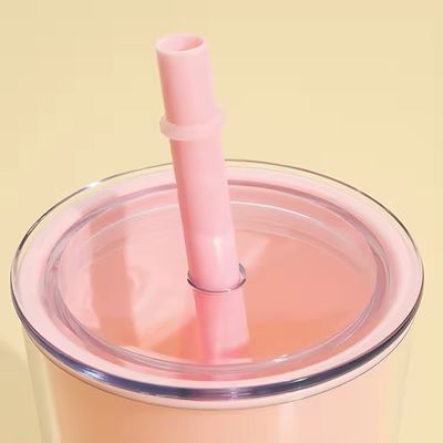 直接飲める 壁が2つある プラスチック製の水瓶 容量が大きい 蓋付きの飲料カップ