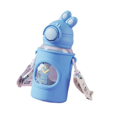680ml 個別プレゼント 曲げたウサギ耳 水瓶 蓋付き 子供向け 旅行