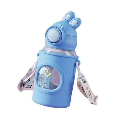 子供の学校用水瓶 カートンデザインのストラップと保温性能