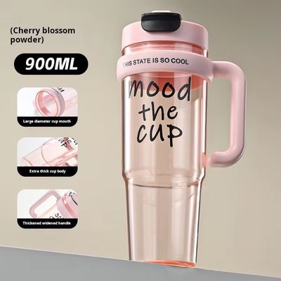 女子向け 屋外スポーツ・旅行用 900ml プラスティック水杯 スプレー機能