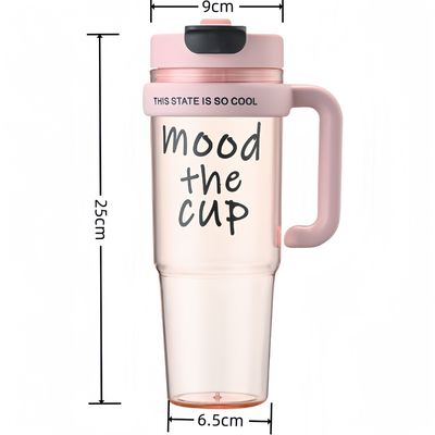 女の子のためのプラスチック水杯 900ml BPAフリースプレーボトル 屋外スポーツと旅行