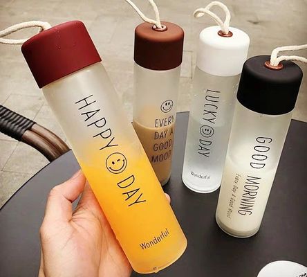 ストック 400ml ガラス水瓶 ウォーキングと屋外活動のために オーダーメイド受付