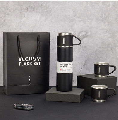 500ml 絶縁式サーモス ボトル 掃除 ボトル 水瓶 カップ トンブラー ギフト セット 完璧