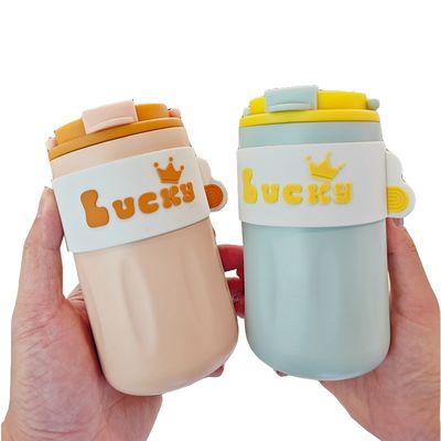 420ml ステンレス ウォーター タンブラー バキュム フラスク ダブル ウォール 絶縁 ボトル 旅行 カフェ カップ 蓋付き