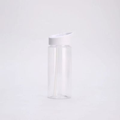 漏れ防止と注入器設計 透明な夏用プラスチック水瓶とストロー