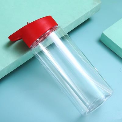 漏れ防止と注入器設計 透明な夏用プラスチック水瓶とストロー