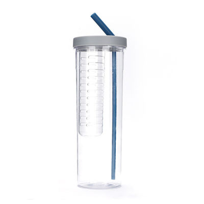 800ml プラスチック 屋外スポーツ ストロー ジュース 飲料水 ボトル カスタムロゴ付き