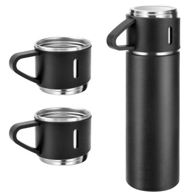 500ml 真空隔離ステンレス鋼真空瓶 ギフトセット 3カップ