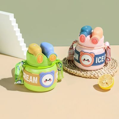 生産 子供用 カップ ポータブル サーモス 850ml ステンレス スチール 水瓶 ストロー