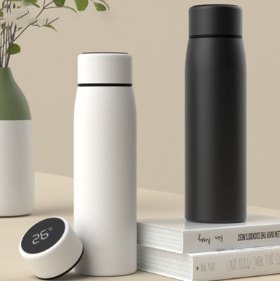 ポータブル 380ml LED温度ディスプレイ スマートボトル 屋外旅行 キャンプ 徒歩