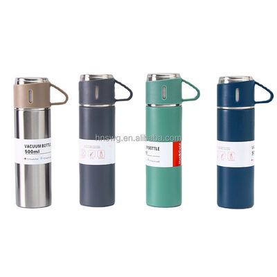 メタルタイプ ステンレス ビジネス 絶縁水瓶 500ML 真空カップカップボトル