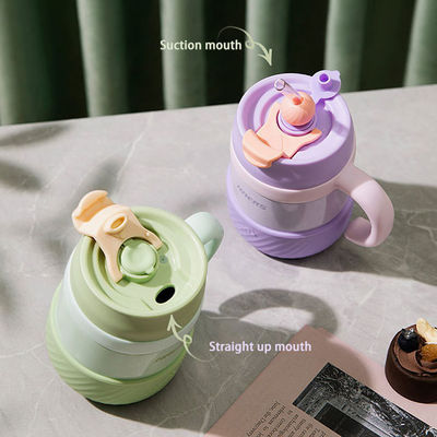 スタイリッシュで実用的な 双壁パステルステンレス 子どものプレゼント用カップ