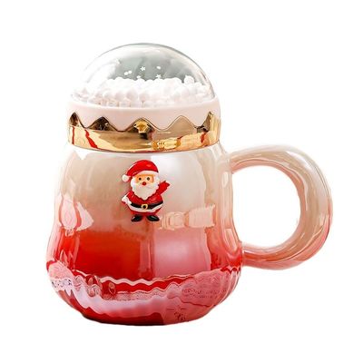 グラディアント カラー セラミック ギフト ボックス カップ 2023 クリスマス アクセサリーの最新デザイン